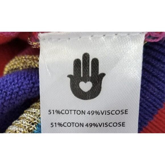 Spiritual Gangster Womens Nikki Stripe Crop Lightweight Crewneck Sweater, Small - Picture 7 of 7